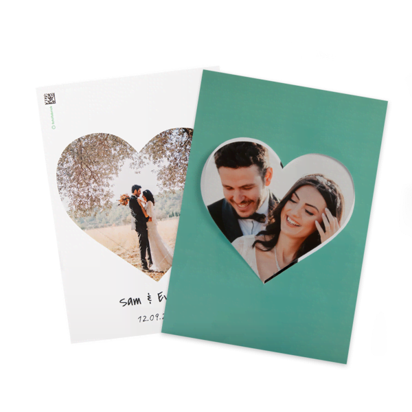 Draaikaart met eigen tekst en foto