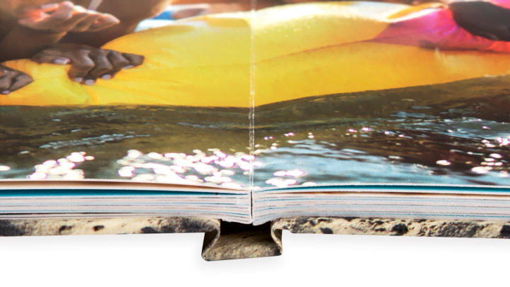 Vlakliggende binding fotoboek