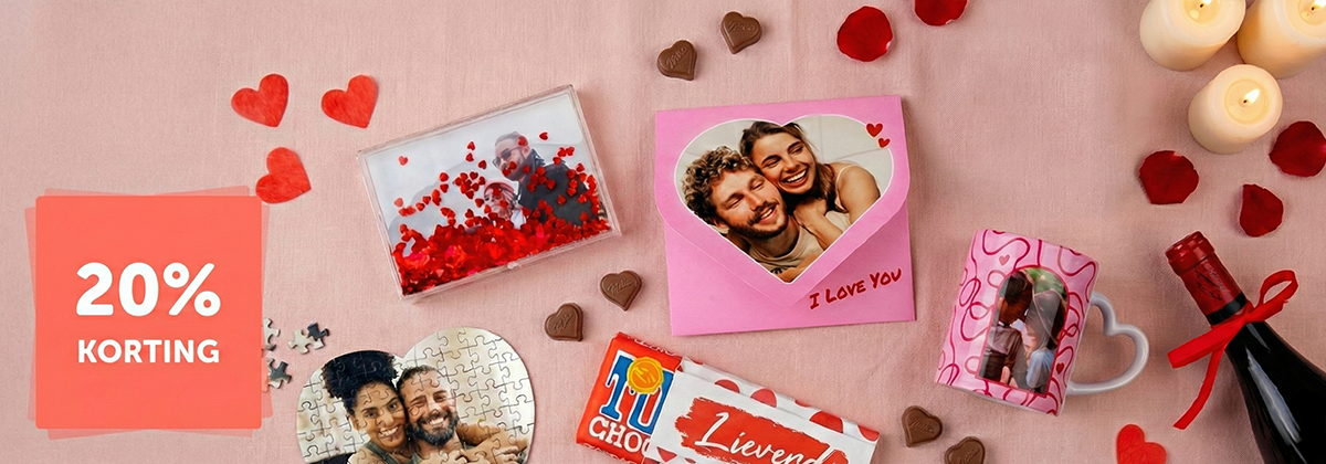 20% korting op valentijncadeaus