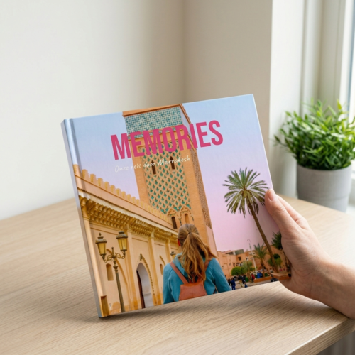 Fotoboek vlakliggend marrakesh staand 21x21 Fotoboek vlakliggend marrakesh staand 21x21