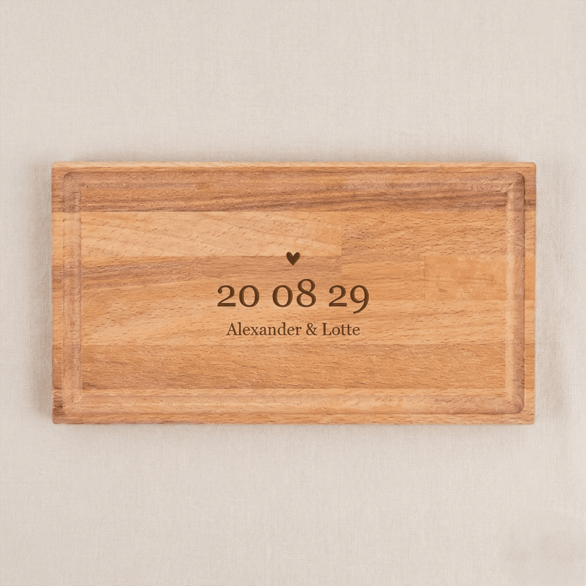 Borrelplank graveren voorkant Borrelplank graveren voorkant