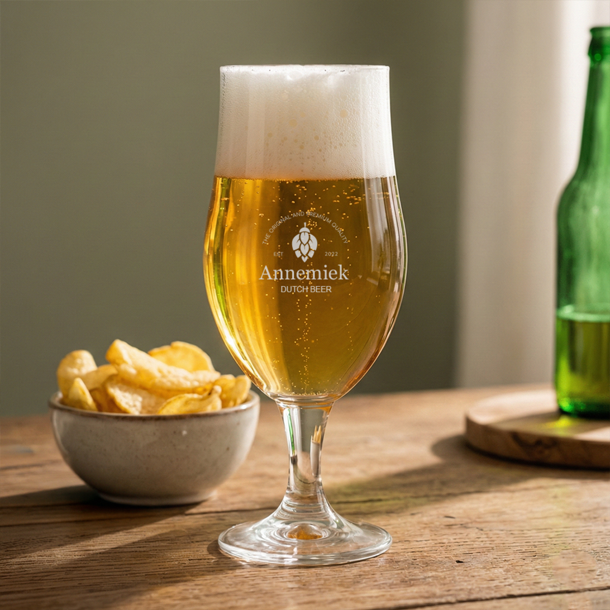 Bierglas graveren annemiek Bierglas graveren annemiek