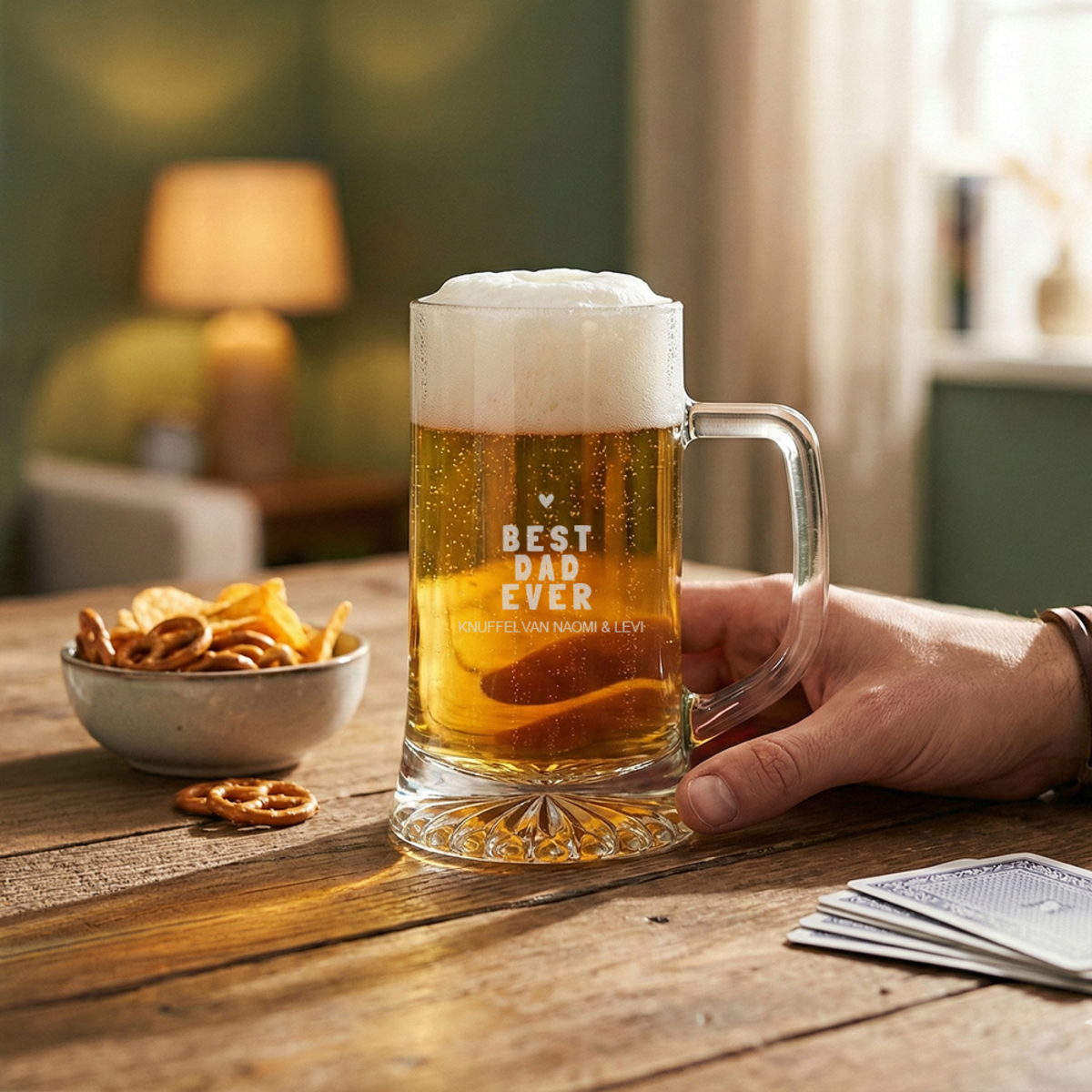 Bierpul graveren best dad ever Bierpul graveren best dad ever