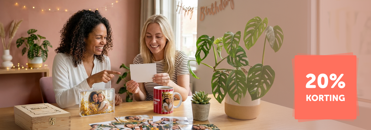 20% korting op cadeaus en foto-afdrukken 20% korting op cadeaus en foto-afdrukken