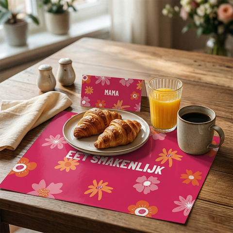 Moederdag Naamkaartje Placemat