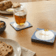 Onderzetters bedrukken met een glas thee Onderzetters bedrukken met een glas thee