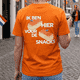 Oranje T shirt ik ben hier voor de snacks Oranje T shirt ik ben hier voor de snacks