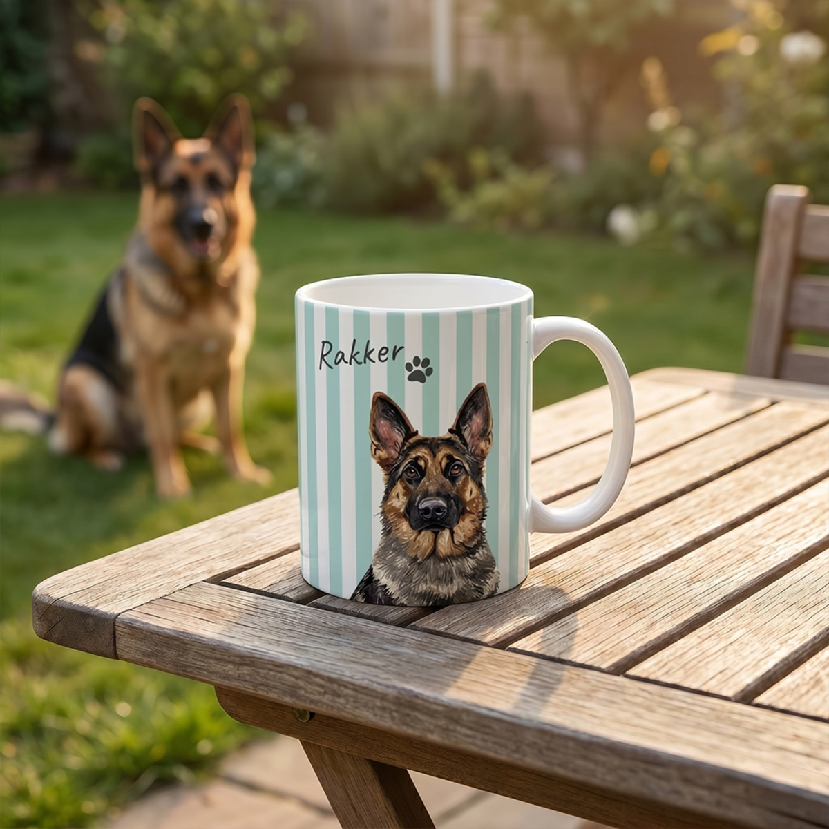 Mok met rakker de hond Mok met rakker de hond