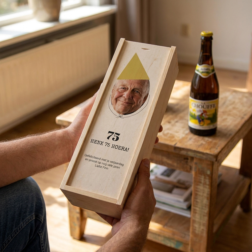 Verjaardag bierkist hoera Verjaardag bierkist hoera