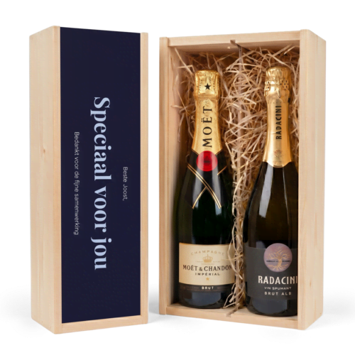 Laat je eigen champagnekist bedrukken! Laat je eigen champagnekist bedrukken!