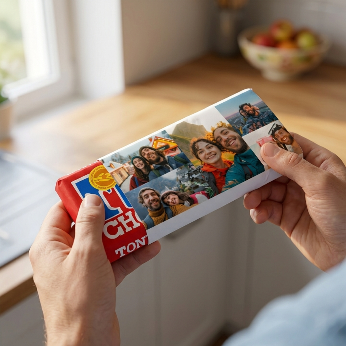 Tony's Chocolonely vooraanzicht Tony's Chocolonely vooraanzicht