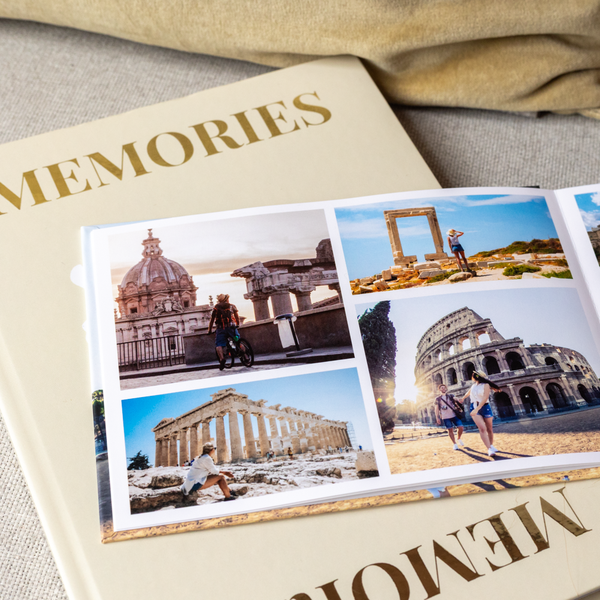 Jubileum fotoboek maken met goudfolie
