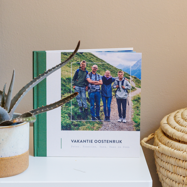Fotoboek gronn vierkant
