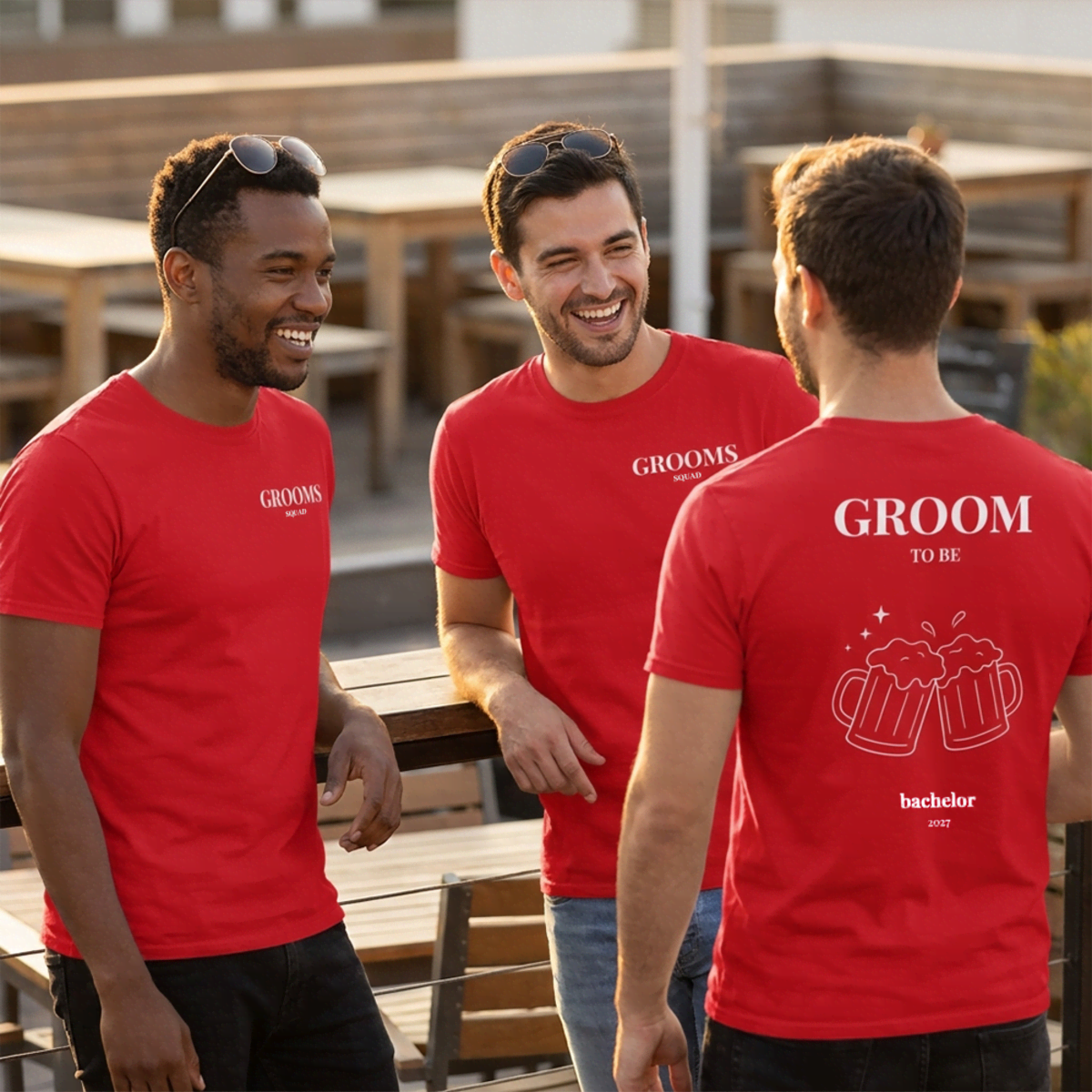 Rood t-shirt groom Rood t-shirt groom