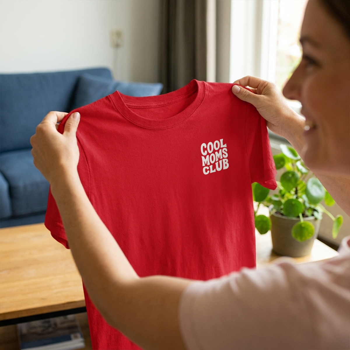 T-shirt rood voorkant bedrukt T-shirt rood voorkant bedrukt