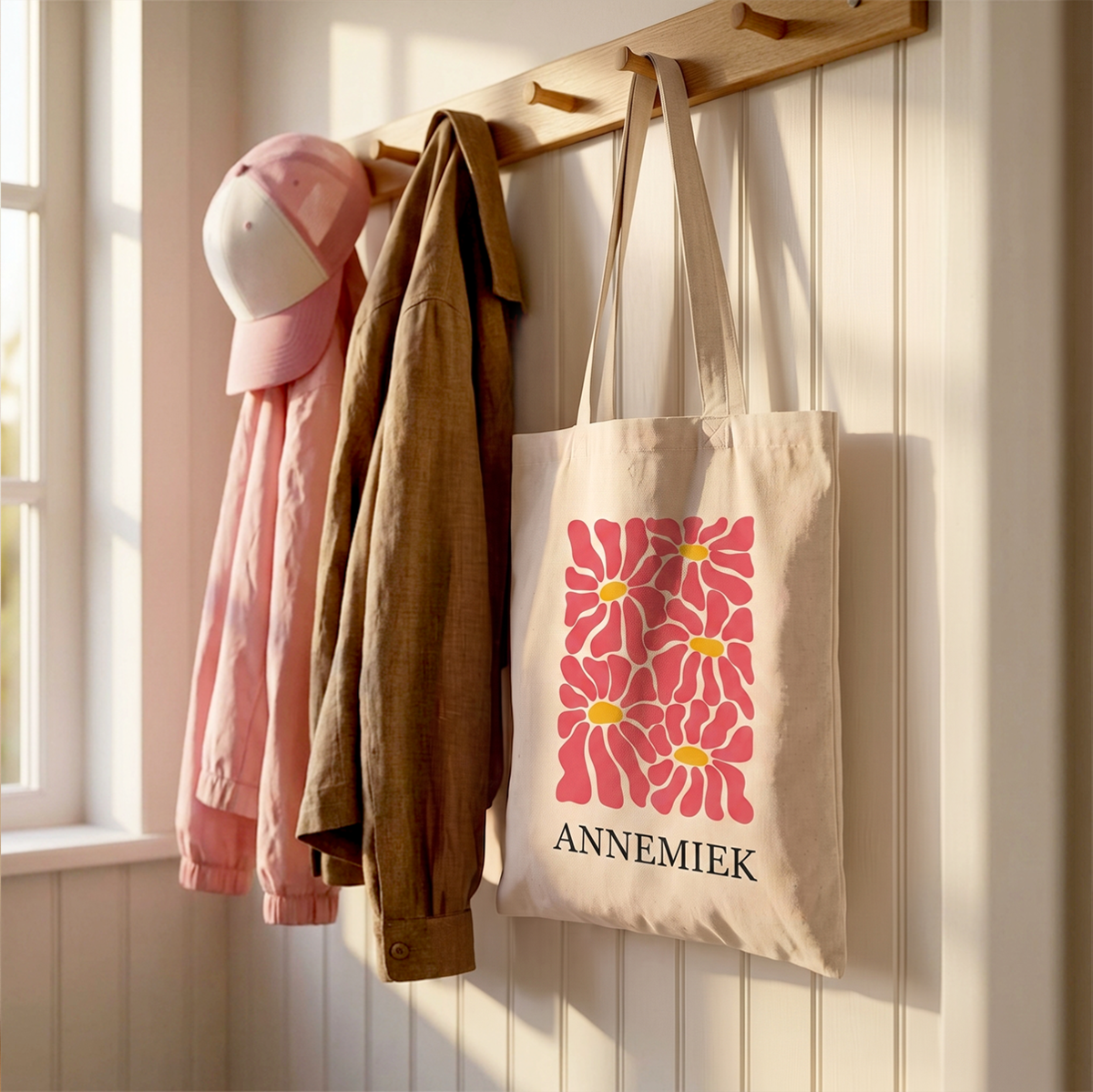 Katoenen tas bloemen Katoenen tas bloemen