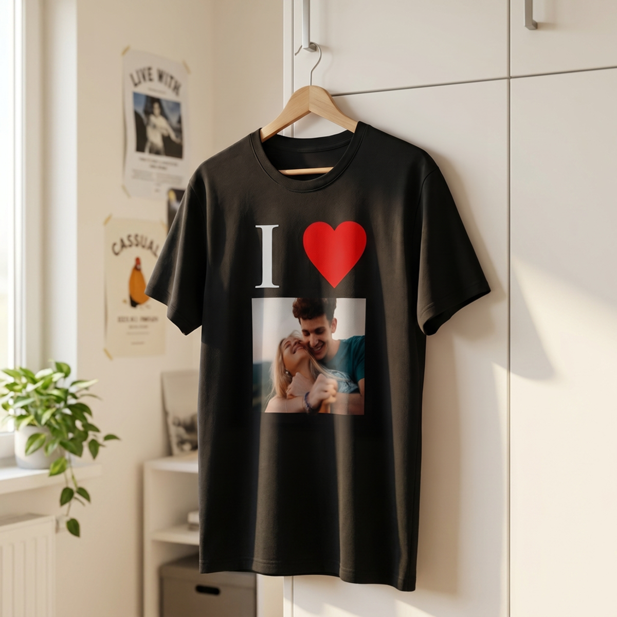 Zwart t-shirt I love Zwart t-shirt I love