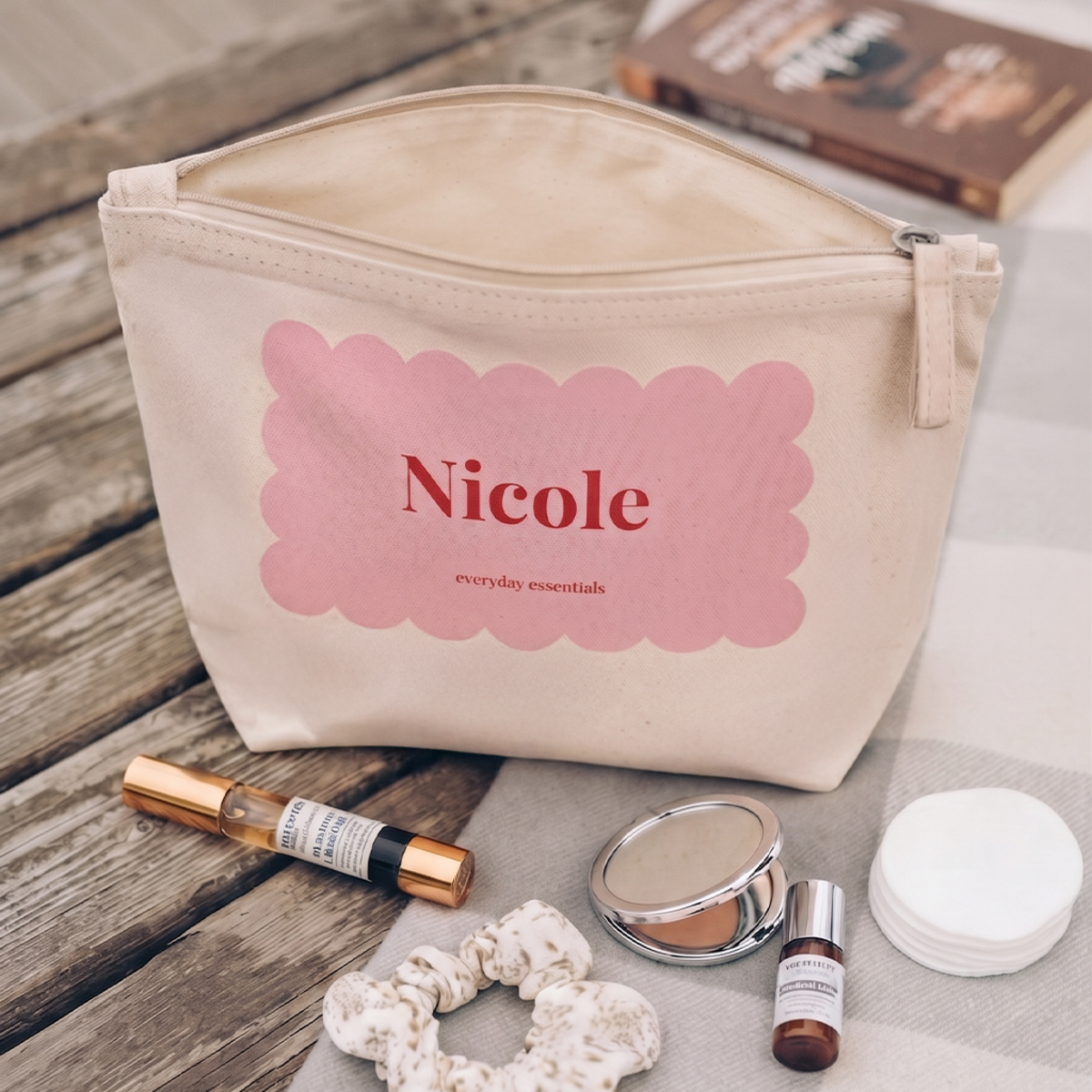 Toilettas roze Nicole