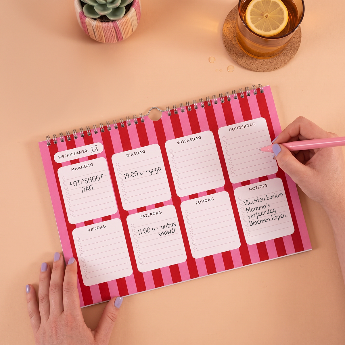 Weekplanner ontwerpen