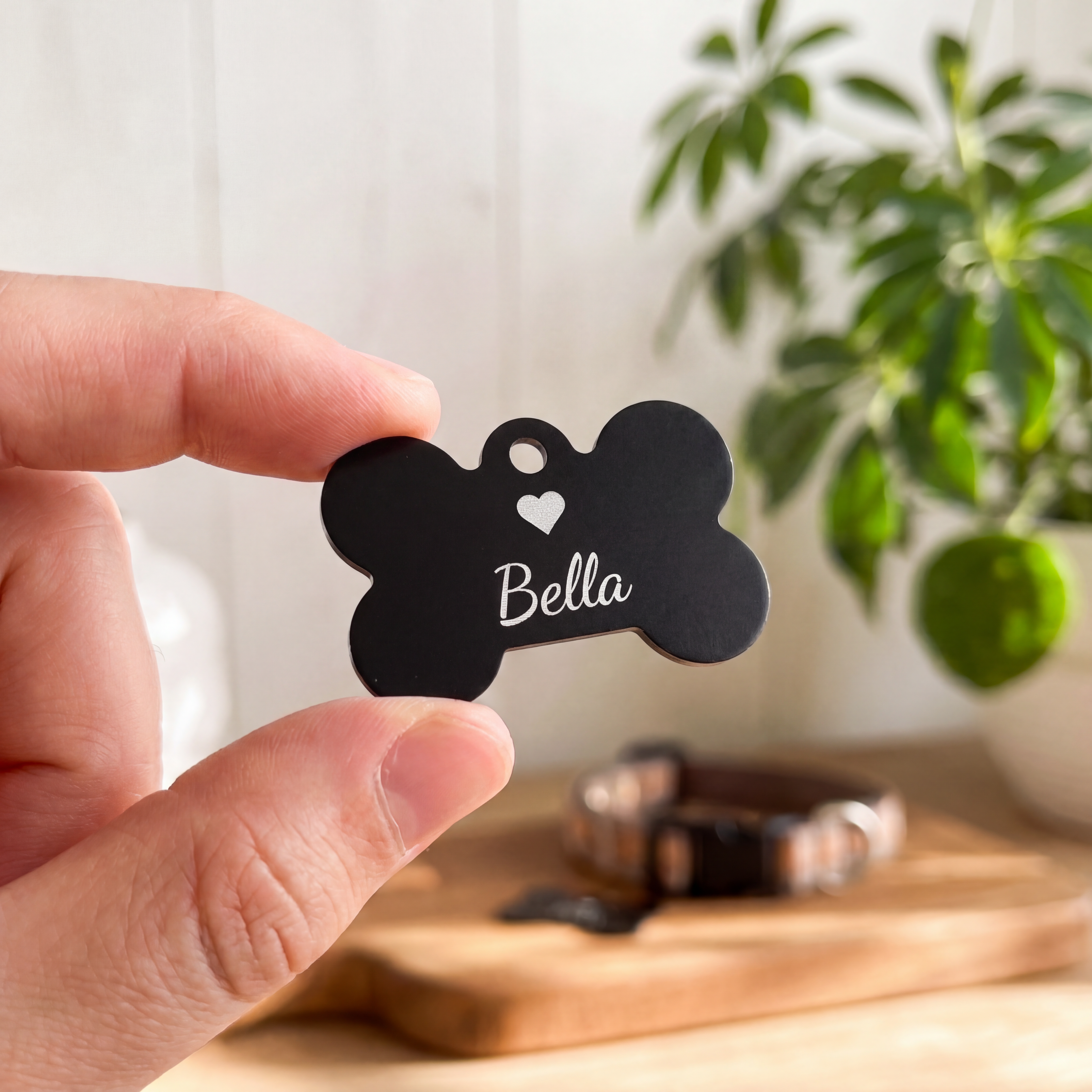 Hondenpenning met naam bella