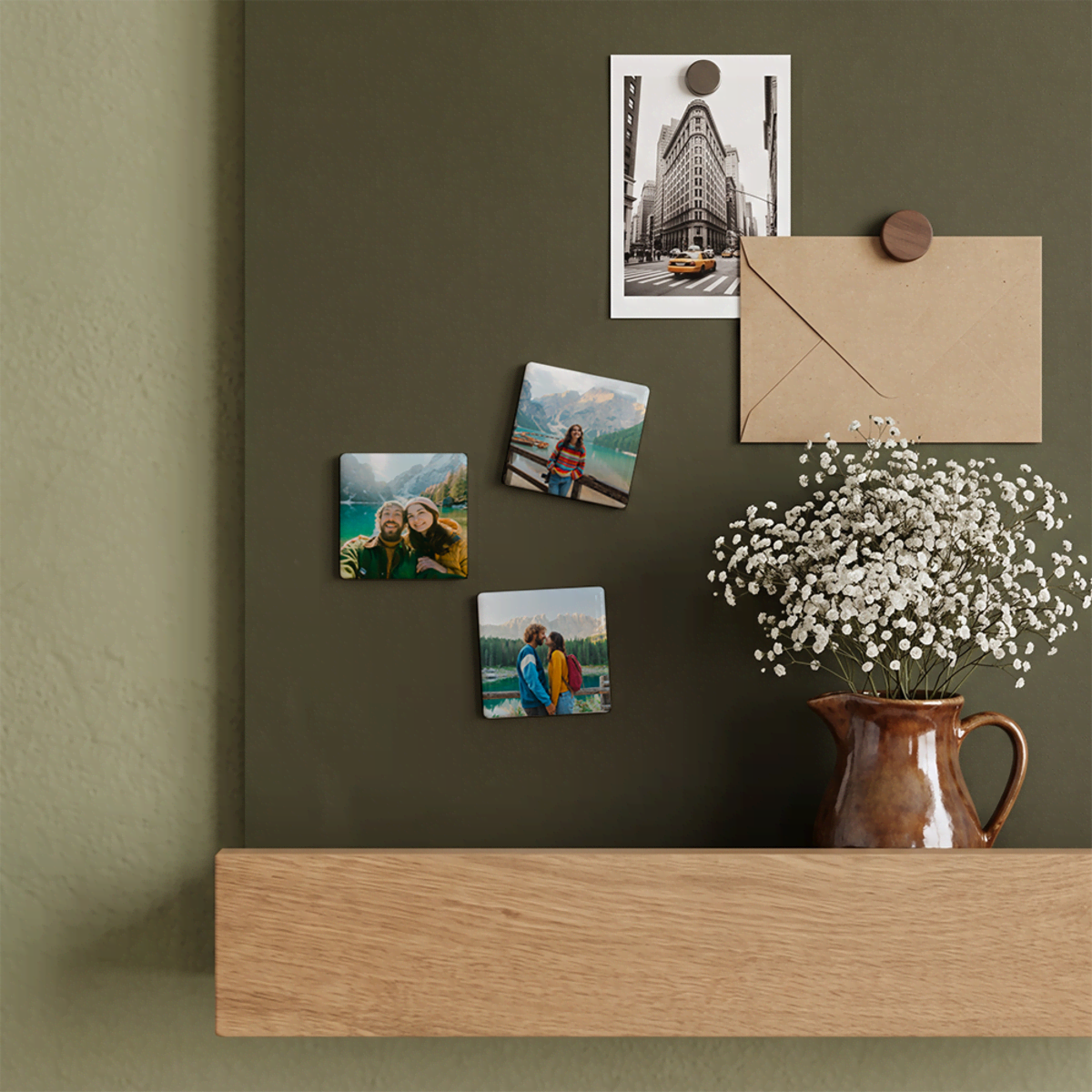 Magneet tegeltje met vakantiefoto