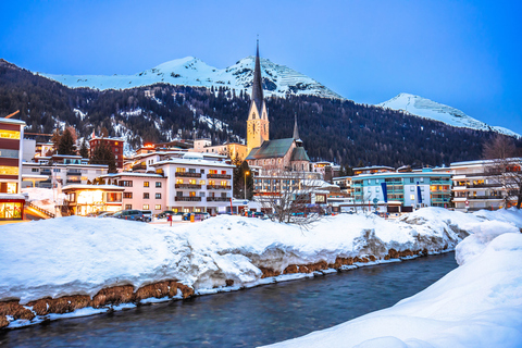 Davos in winter Zwitserland