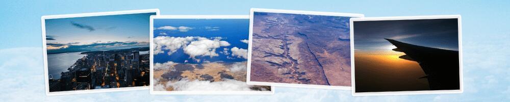 Foto's vanuit het vliegtuig Foto's vanuit het vliegtuig