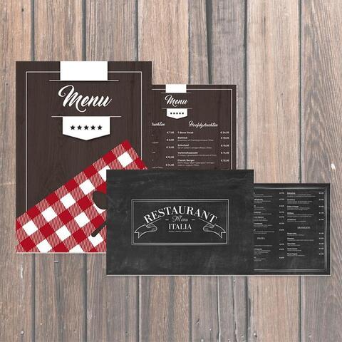 Menukaarten A3 en A4 Menukaarten A3 en A4