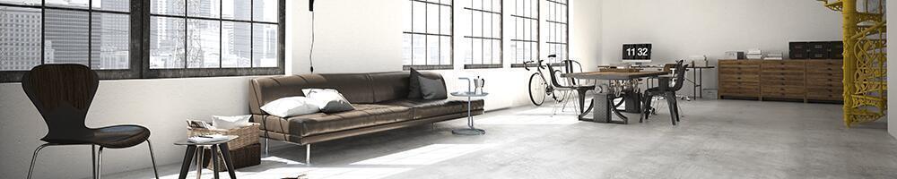 Industrieel banner industrieel interieur