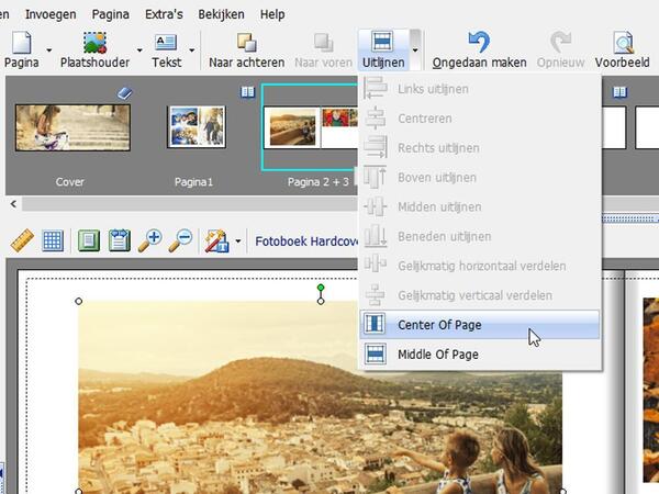 Foto's in het midden van de pagina uitlijnen Foto's in het midden van de pagina uitlijnen