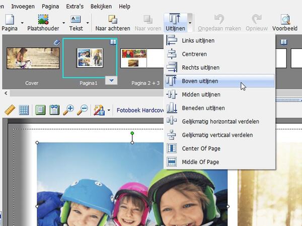 Foto's ten opzichte van elkaar uitlijnen Foto's ten opzichte van elkaar uitlijnen