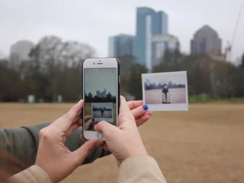 Foto van een foto maken Foto van een foto maken