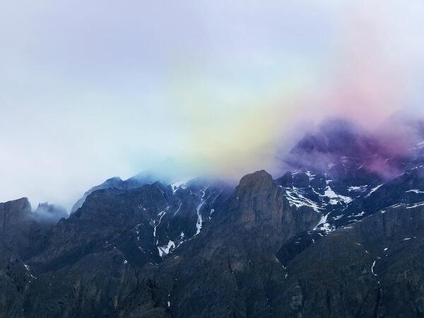 Regenboog in de mist Regenboog in de mist
